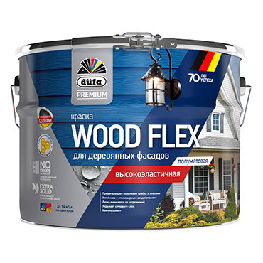 WOODFLEX высокоэластичная для деревянных фасадов база 1 9л "DufaPremium" ВД краска WOODFLEX высокоэластичная для деревянных фасадов база 1 9л "DufaPremium" ВД краска