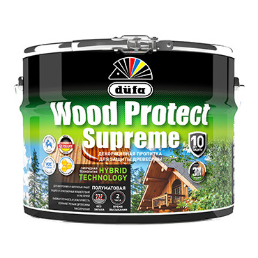 WOOD PROTECT Supreme, тиковое дерево 9л "Dufa" Пропитка